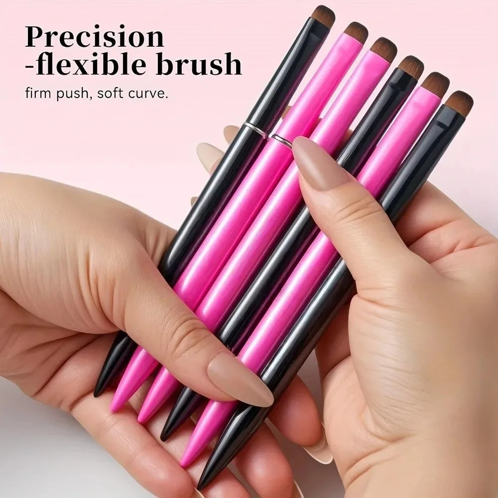 Three In One Nail Brush for Gel and Acrylic Cleaning