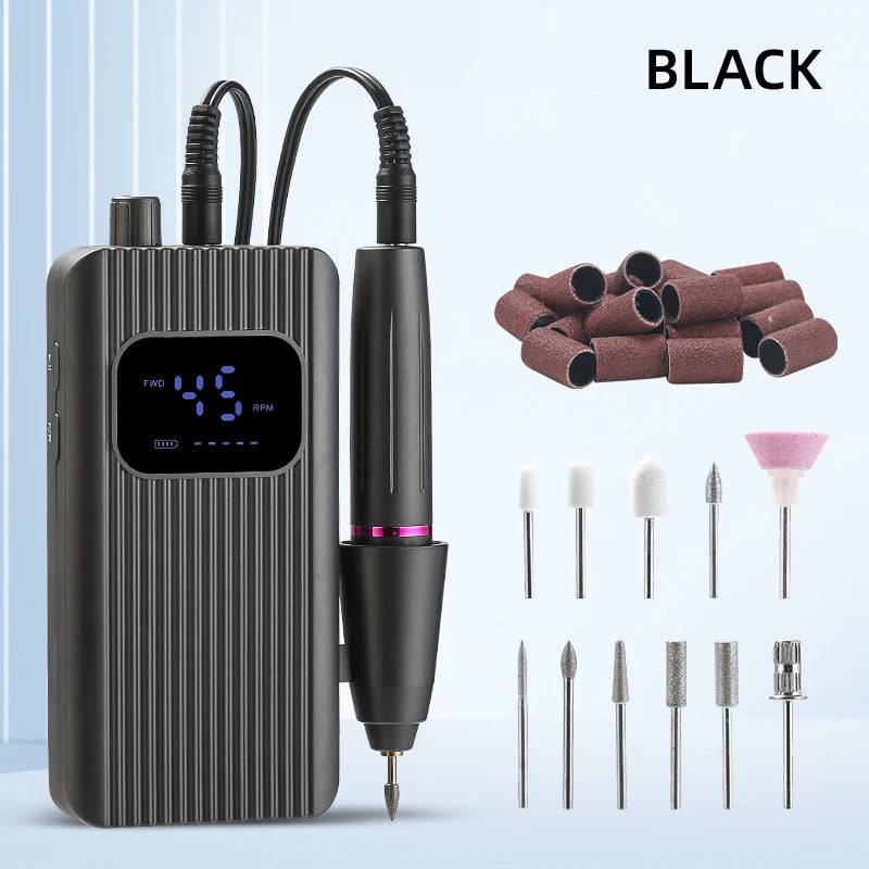 Rechargeable Electric Nail Drill for Gel Removal, Manicure and Pedicure
