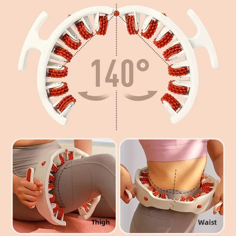 Multi-function Ring Leg Massager Massage Roller Detachable Handles for Full Body Neck Shoulder Abdominal Muscle Slimming guasha facial massage هزاز facial massager massager