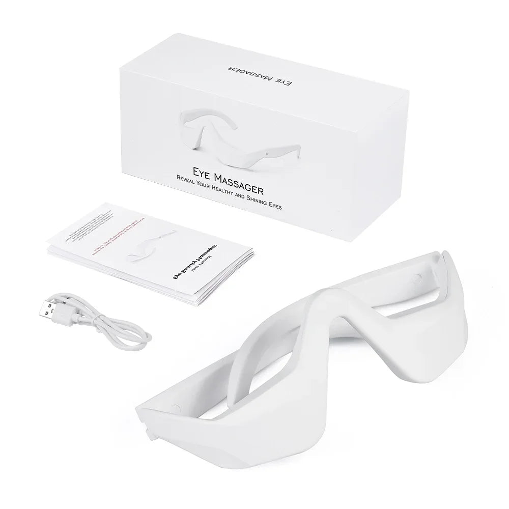 Foreverlily EMS 3D Eye Massager Under Eye Glasses Relieve Fatigue