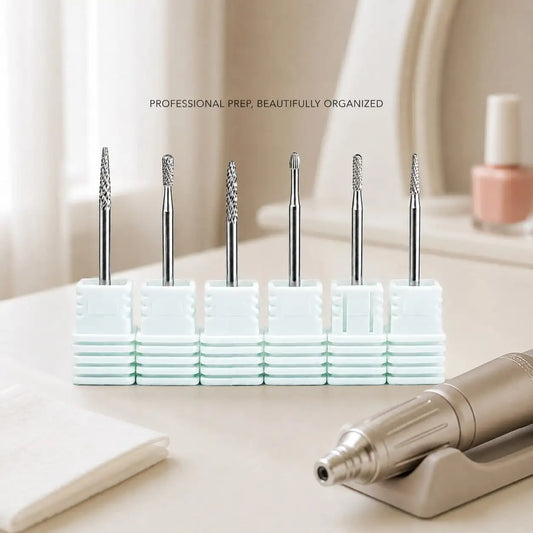 Tungsten Carbide Nail Drill Bits for Precision Manicure Prep