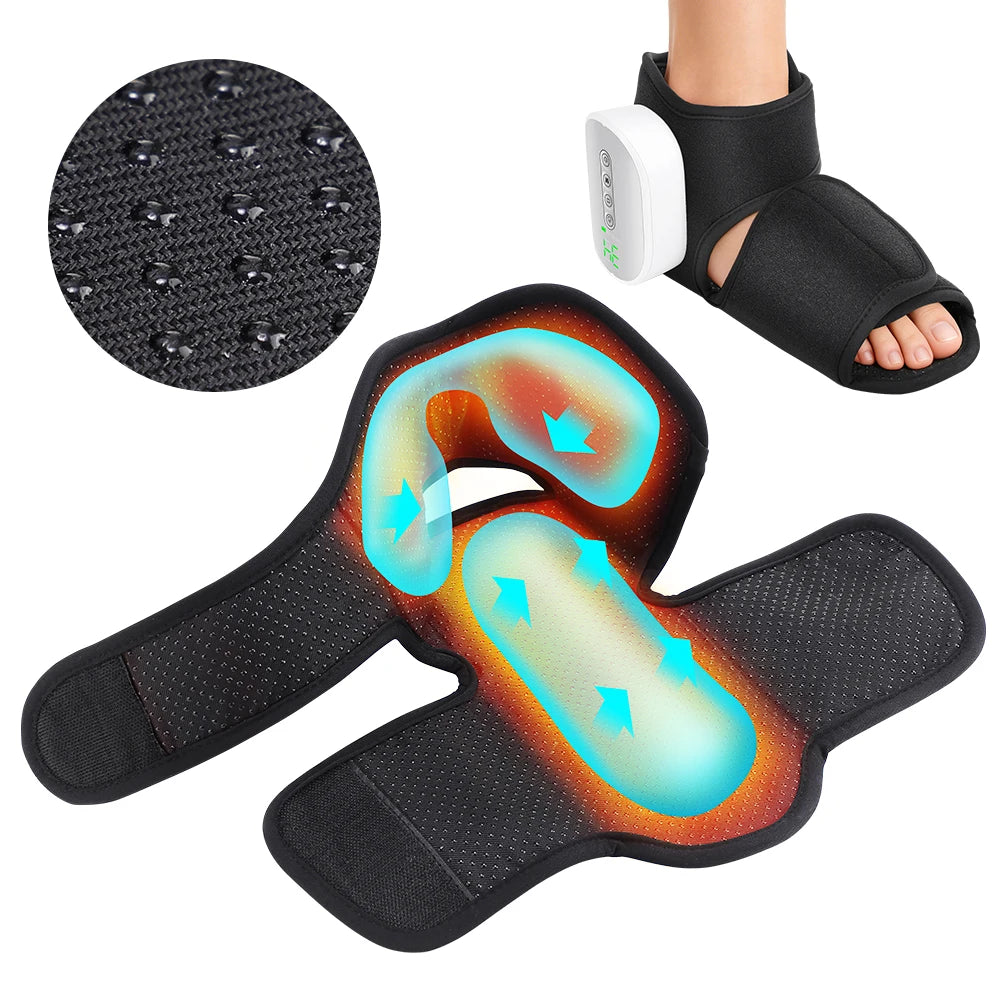 Moajaza Wireless Foot And Ankle Massager With Heat Compression