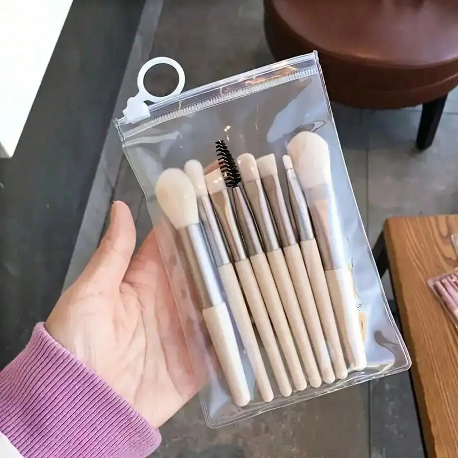 Portable Multipurpose Makeup Brush Set For Blush Eyeshadow And Concealer