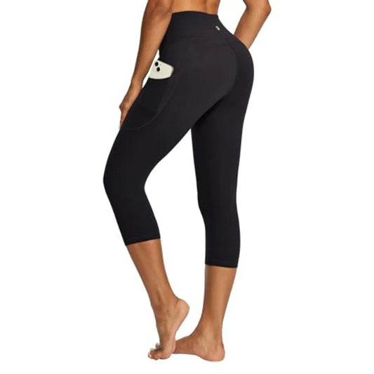 IUGA High Waisted Yoga Pants for Women with Pockets Capri Leggings for Women Workout Leggings for Women Yoga Capris
