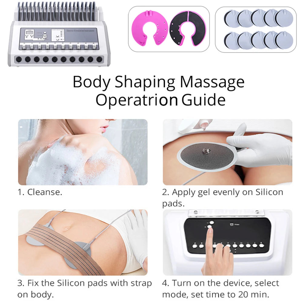 FAZJEUNE 3 In 1 EMS Muscle Stimulator And Body Massager