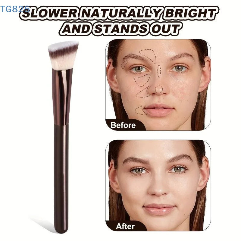 Professional Dual Ended Makeup Brush Set For Powder Foundation And Blush