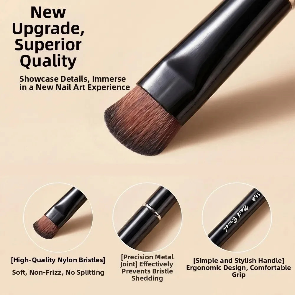 Three In One Nail Brush for Gel and Acrylic Cleaning