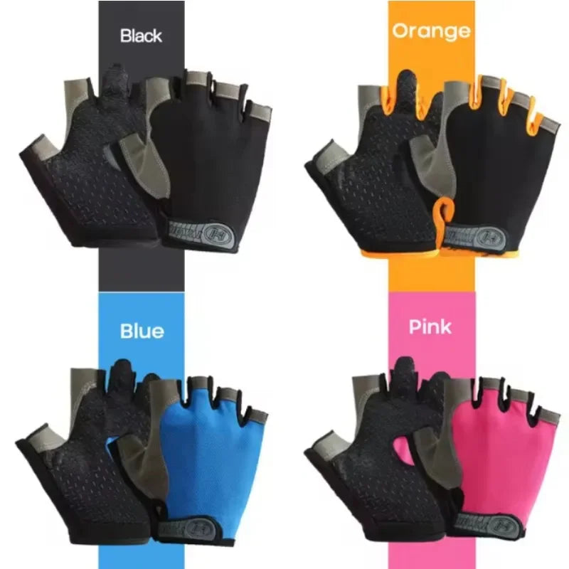 Breathable Anti-Slip Half Finger Gloves for Fitness Cycling Summer Gym Cycling Gloves for Men And Women Bicycle Riding Fishing