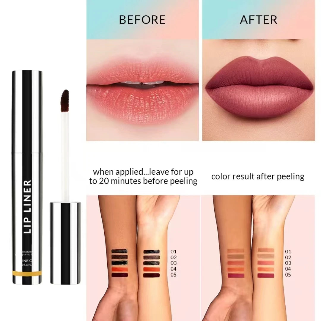 Matte Lip Liner Set Long Lasting Smudge Proof Shades