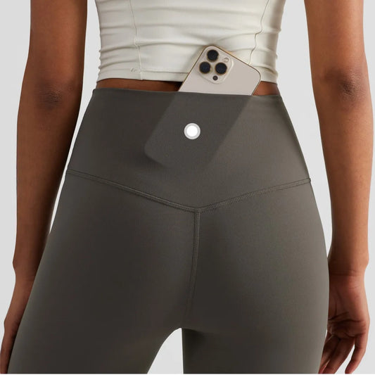 High Waist Yoga Leggings With Back Pocket For Women