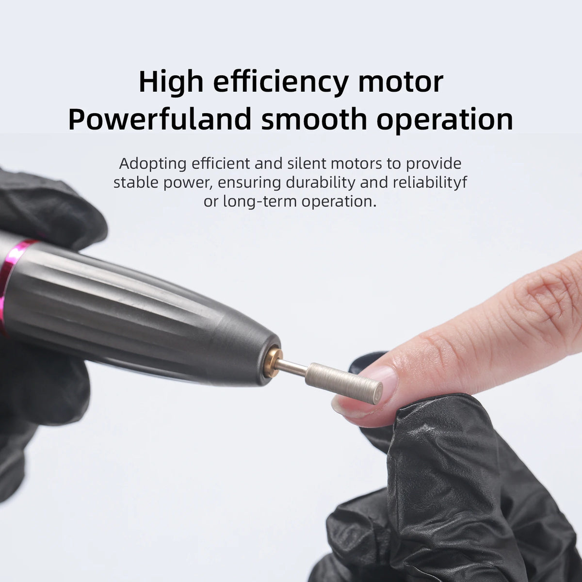 Portable Rechargeable Electric Nail Drill for Manicure and Pedicure Care