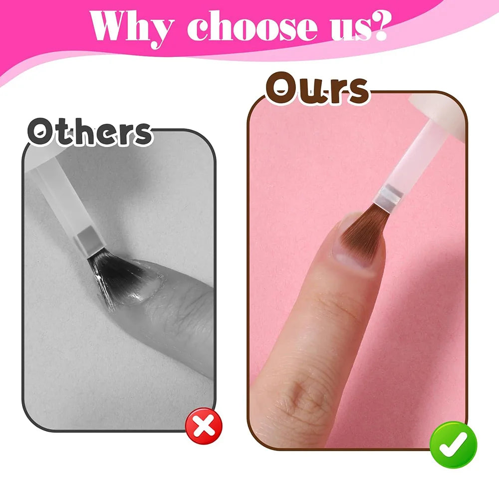 Disposable Nail Polish Brushes With Wooden Handles For Gel Polish