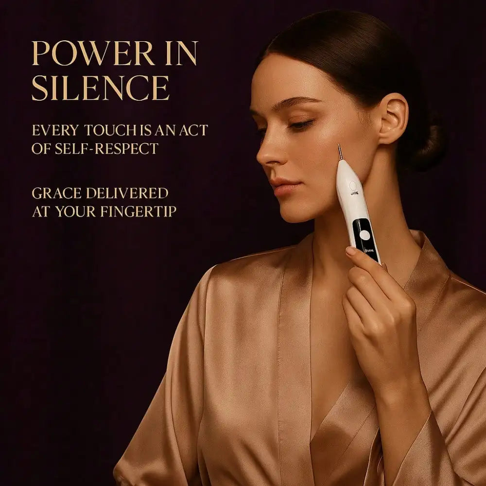 Luxury LCD Beauty Pen – USB Rechargeable Mole & Freckle Remover, Portable Tattoo Eraser for Flawless Skin, White Gift Box