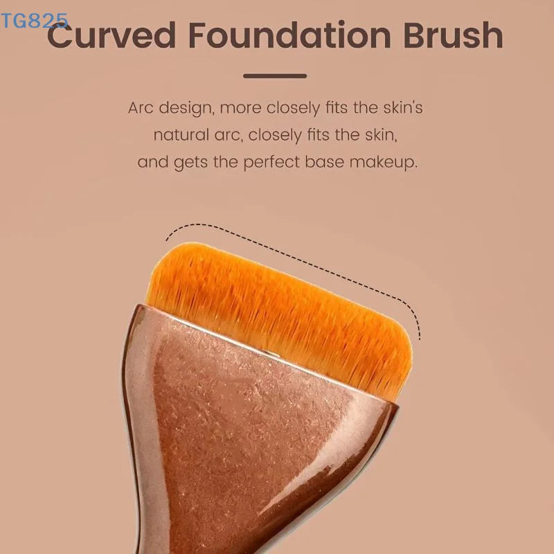 Professional Dual Ended Makeup Brush Set For Powder Foundation And Blush