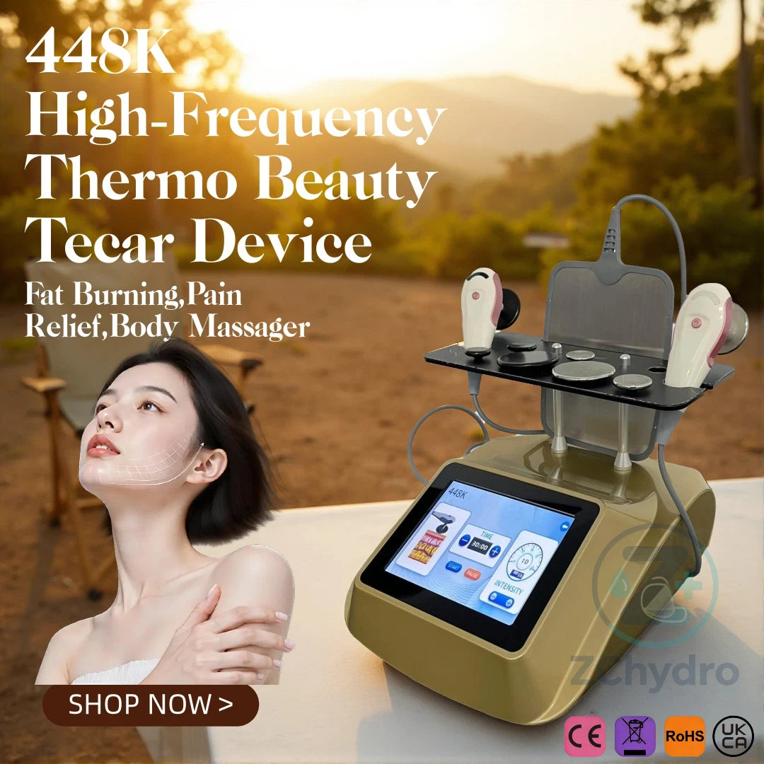 448KHz RF Diathermy Machine Professional Massager Body Contouring & Skin Rejuvenation Pain Relief Portable Design RET CET CE