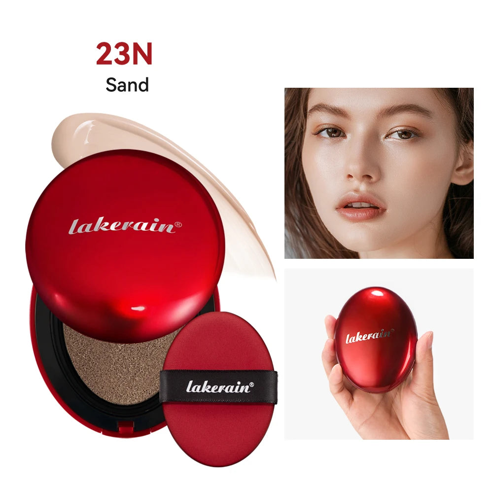 Long-Lasting Waterproof Air Cushion Foundation Sunscreen Lightweight Translucent Full Coverage Quick Daily Facial Makeup Glow