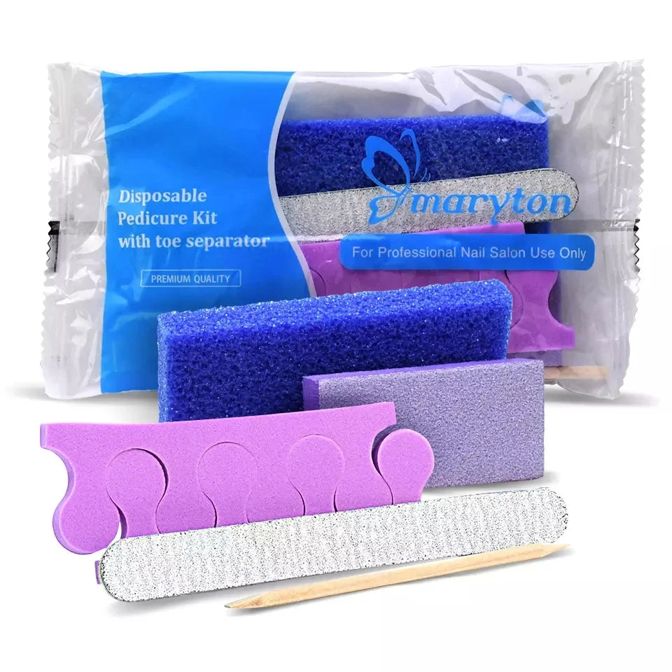 Maryton Disposable Pedicure Set With Nail File And Sanding Tools