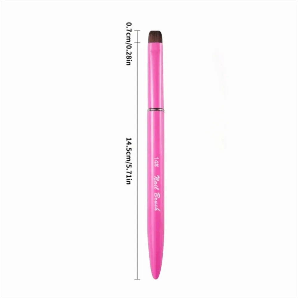 Three In One Nail Brush for Gel and Acrylic Cleaning