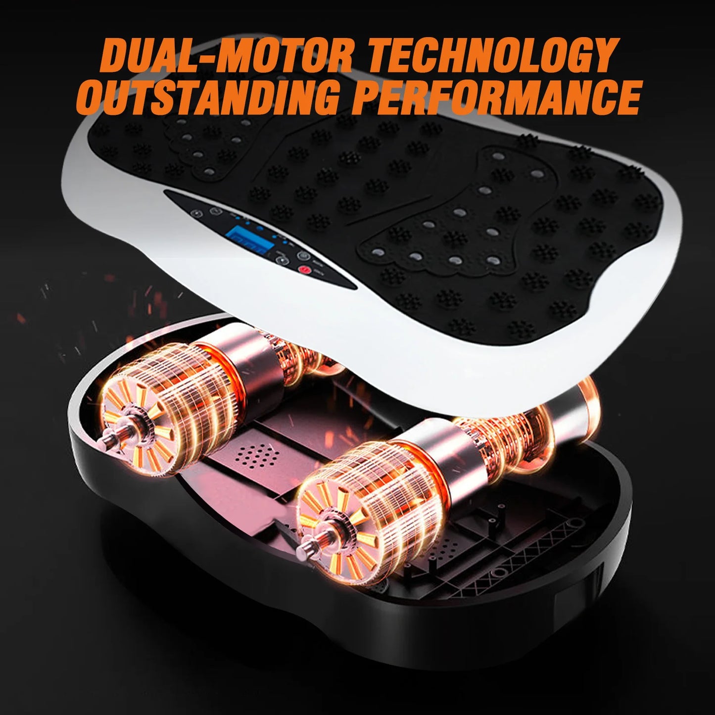 Full-Body Vibration Plate Exercise Machine With Resistance Bands