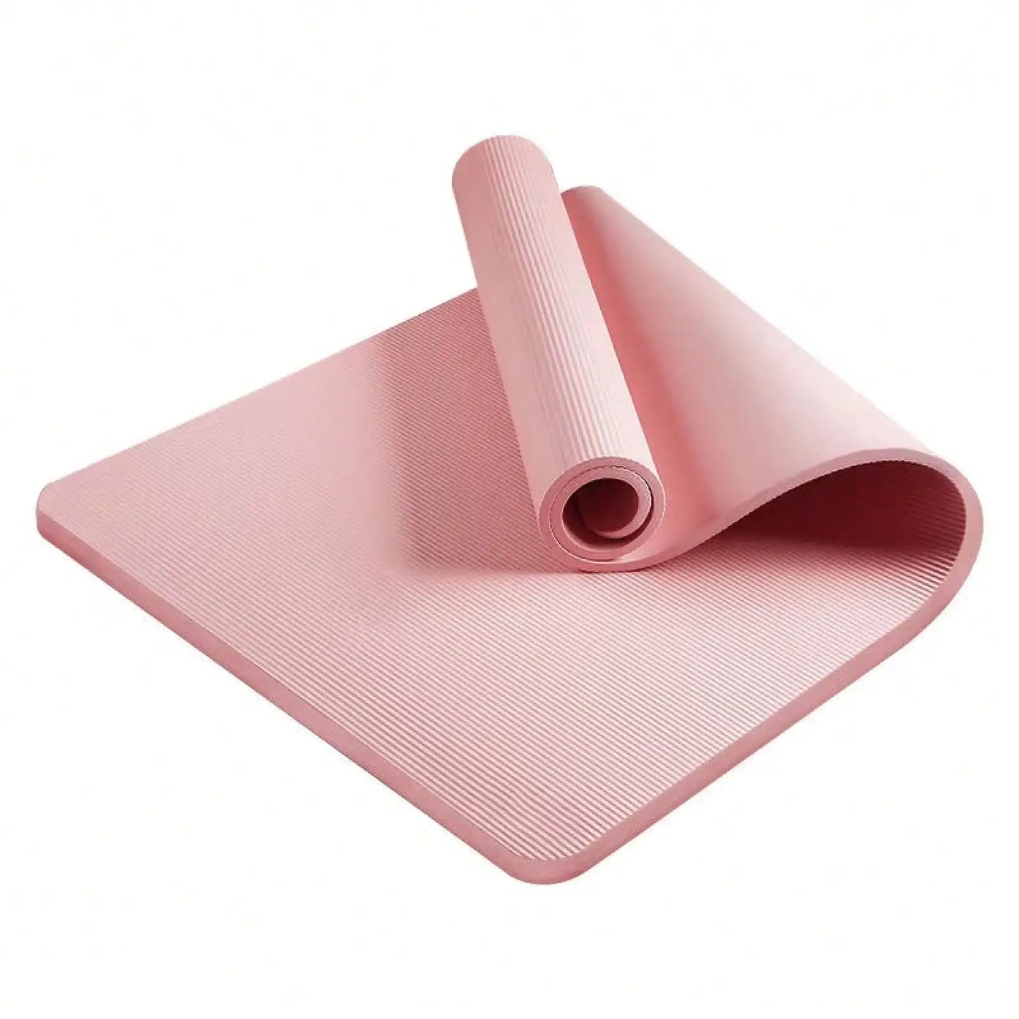 185*61CM Pink Non Slip Yoga Mat Set Shock Absorbing Comfort Exercise Pad Portable Lightweight Fitness Accessory For Yoga Pilates Gym Workout Home Daily Training Local Delivery Available