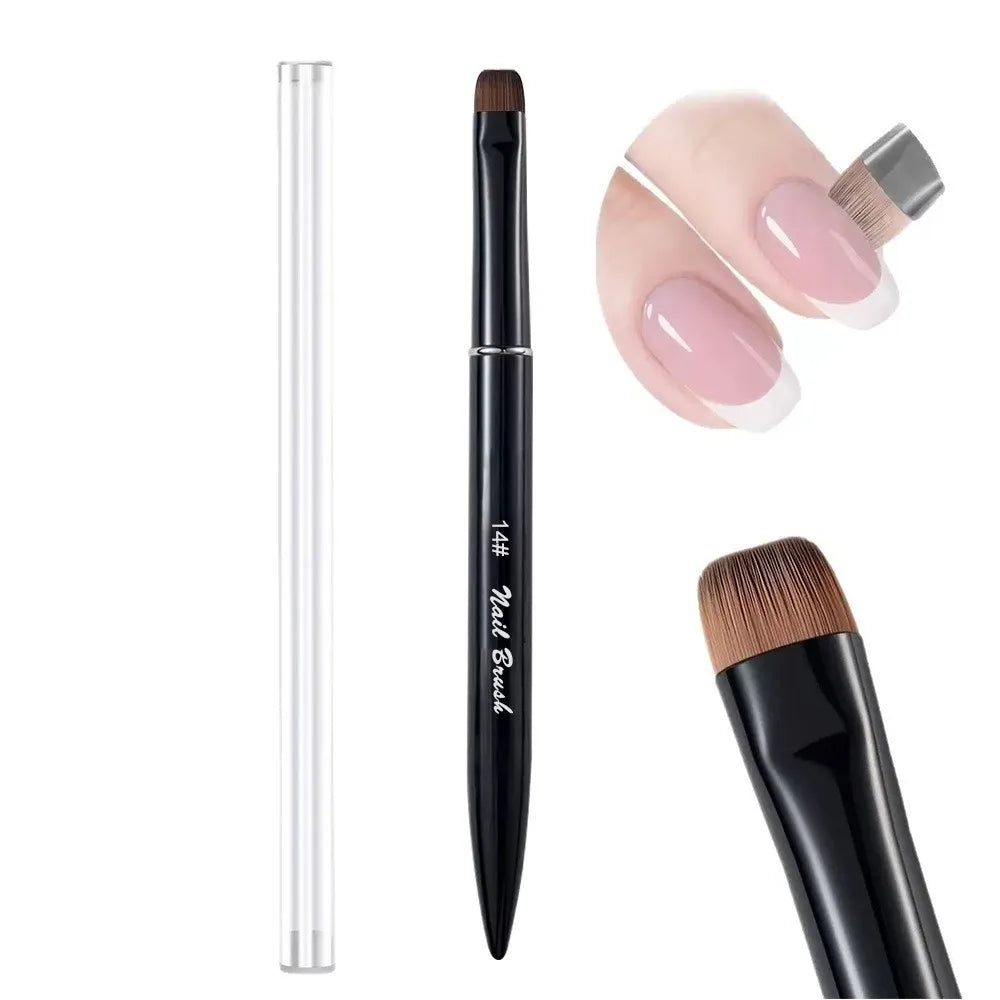 Three In One Nail Brush for Gel and Acrylic Cleaning