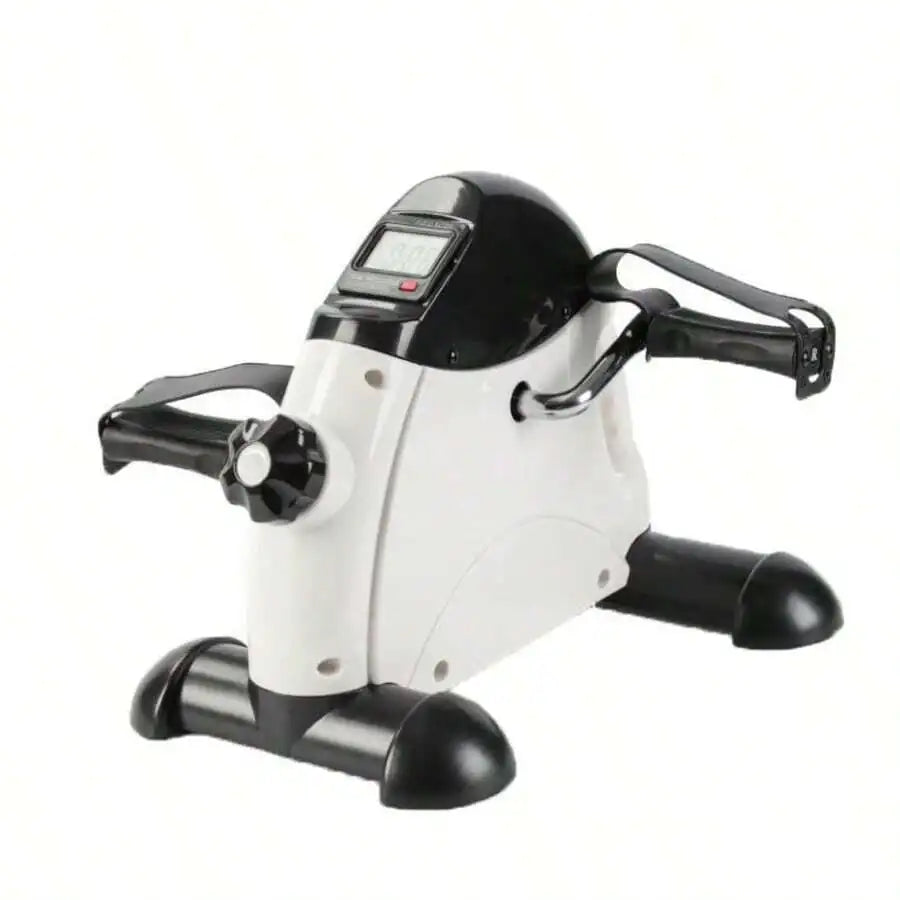 Mini Exercise Bike,  Under Desk Bike Pedal Exerciser Portable Foot Cycle Arm & Leg Peddler Machine With LCD Screen Displays
