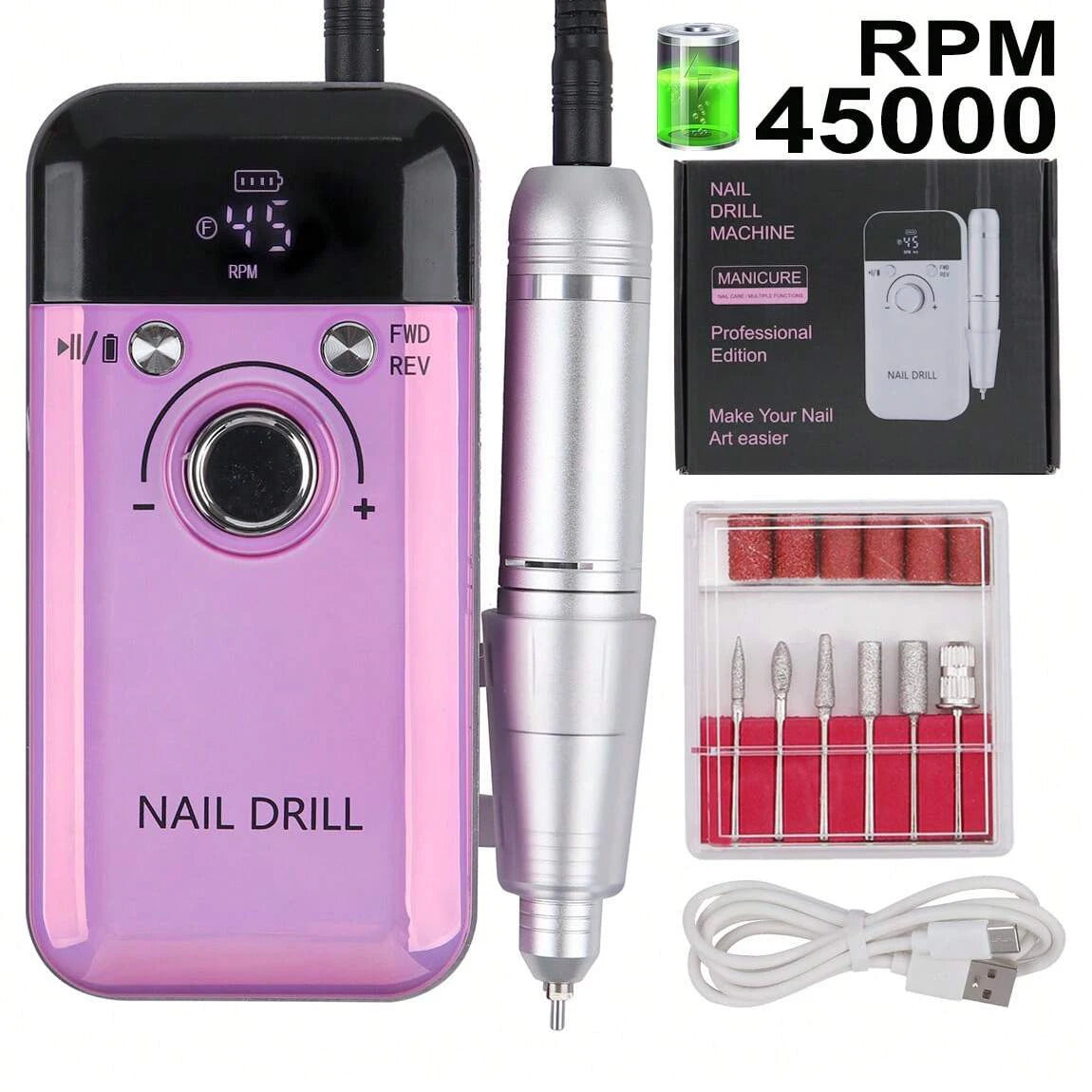 Electric Nail Drill Machine For Manicure And Pedicure Salon