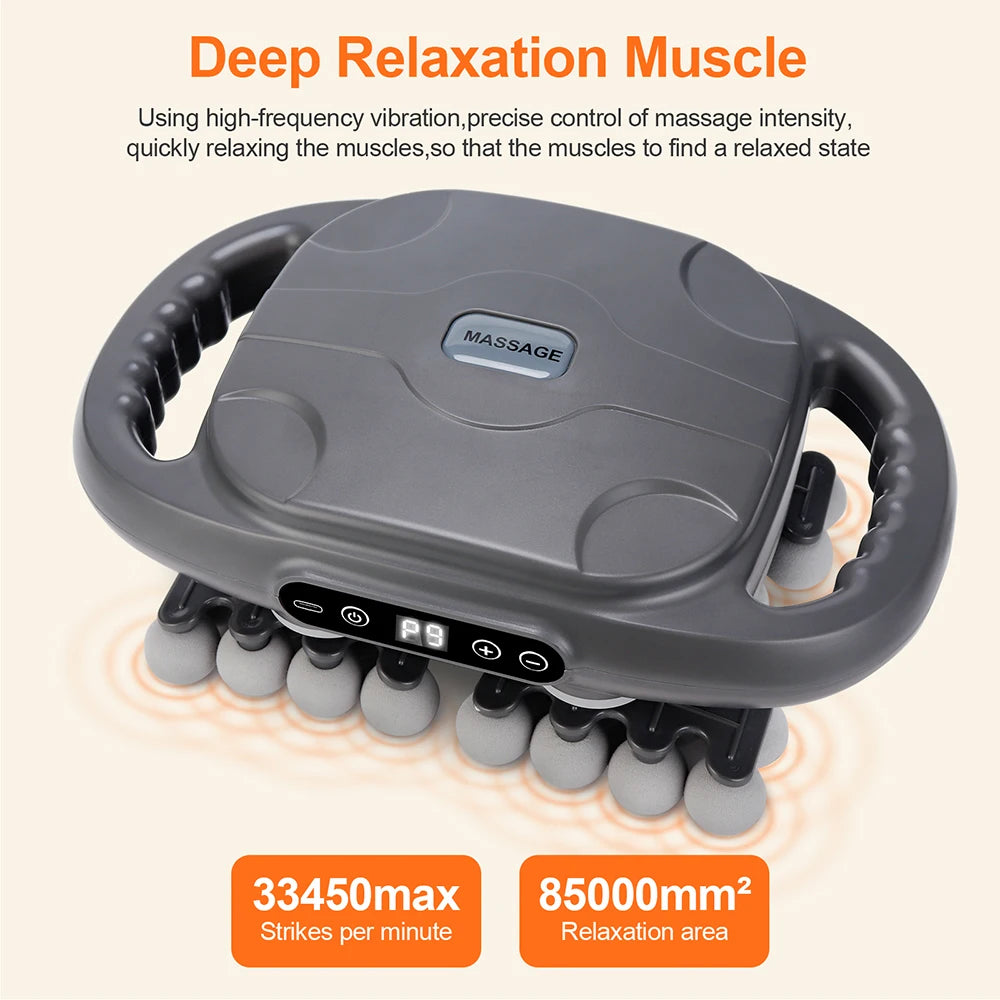 Iebilif Wireless 42 Heads Massage Gun With Red Light Therapy
