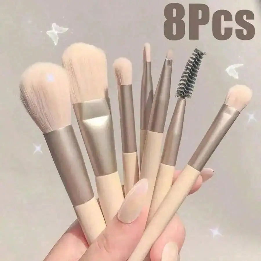 Portable Multipurpose Makeup Brush Set For Blush Eyeshadow And Concealer