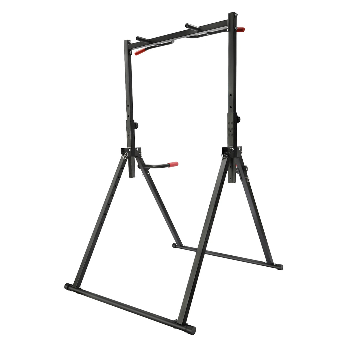 Adjustable Pull Up Station Home Foldable Strength Training Equipment Triangular Horizontal Bar, 200kg Load for Home & Gym