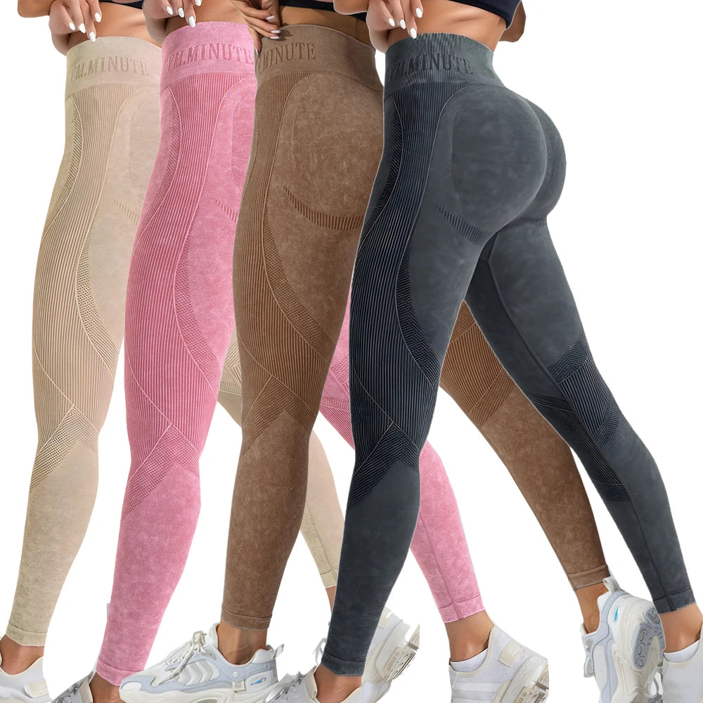 Women's High Waisted Seamless Butt Lifting Yoga Leggings for Fitness