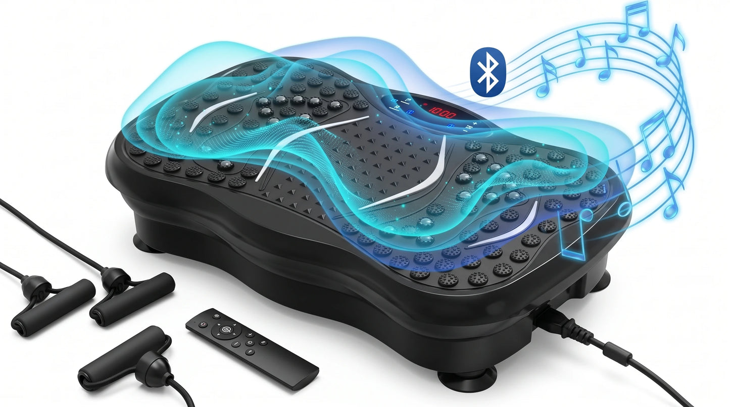 Vibration Plate Fitness Machine – Full Body Workout Shaking Platform for Weight Loss, Muscle Toning & Recovery, Home Gym Equipment for Beginners