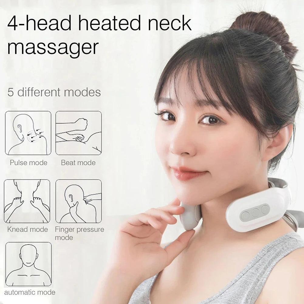 Portable Four Head Electric Vibration Back Massager For Comfort