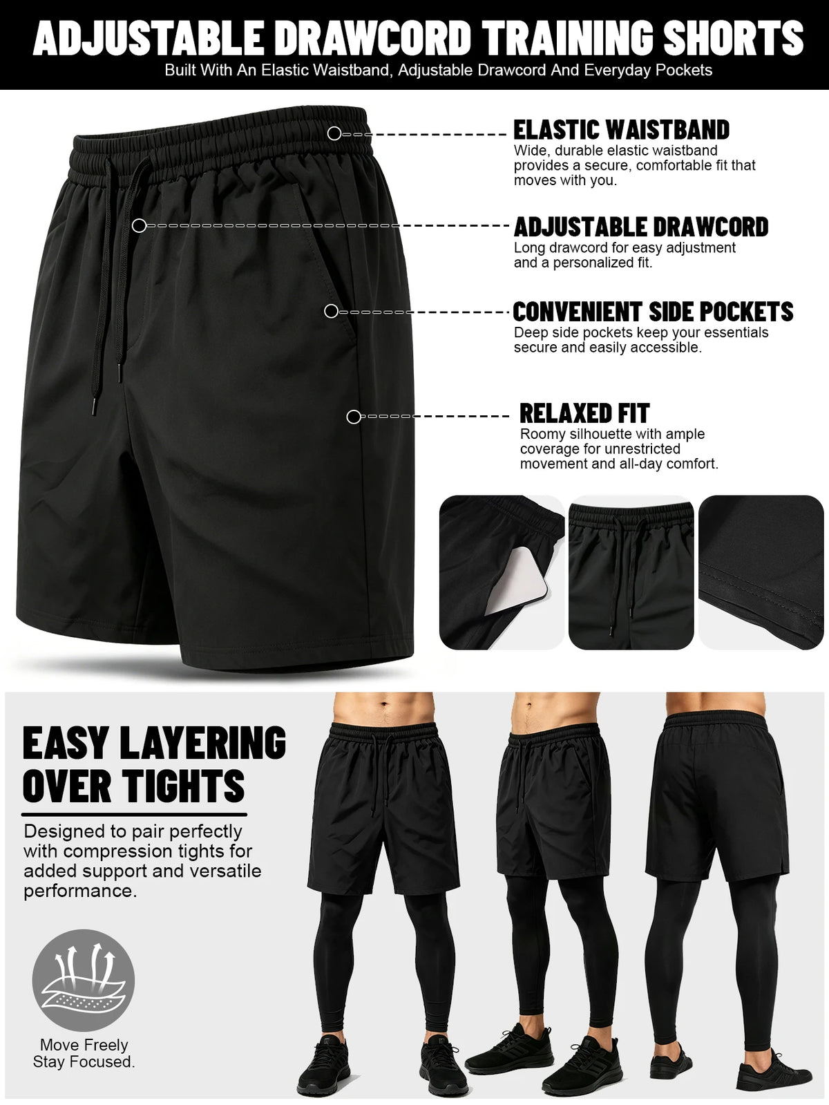 This Men's Four-Piece Tracksuit Includes A Zip-Up Hoodie, A Sports T-Shirt, Running Shorts, And Stretch Leggings. Made From Quick-Drying, Breathable, And Elastic Fabric, It's Perfect For Running And Workouts, Suitable For All