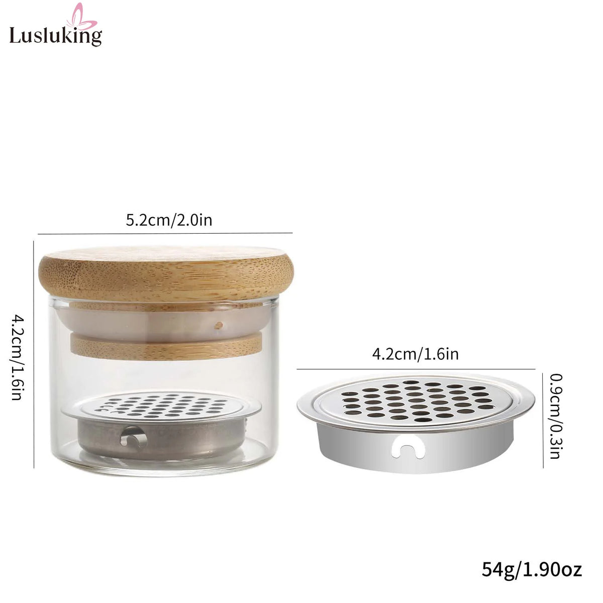 Nail Brush Cleaner Cup With Stainless Steel Mesh Base