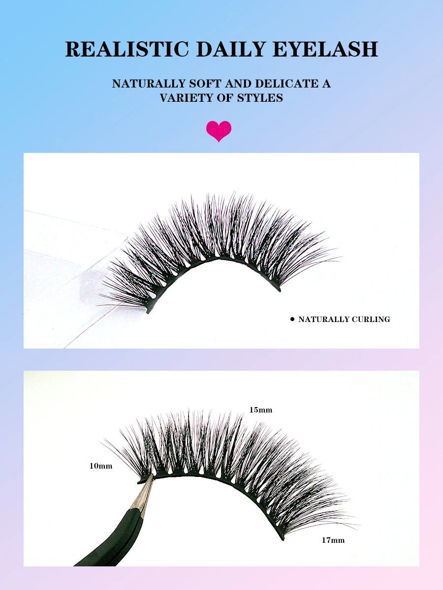 20 pairs of false eyelashes20PC4EYE265  light and soft, repeatedly used, thick and big eyes, easy to wear