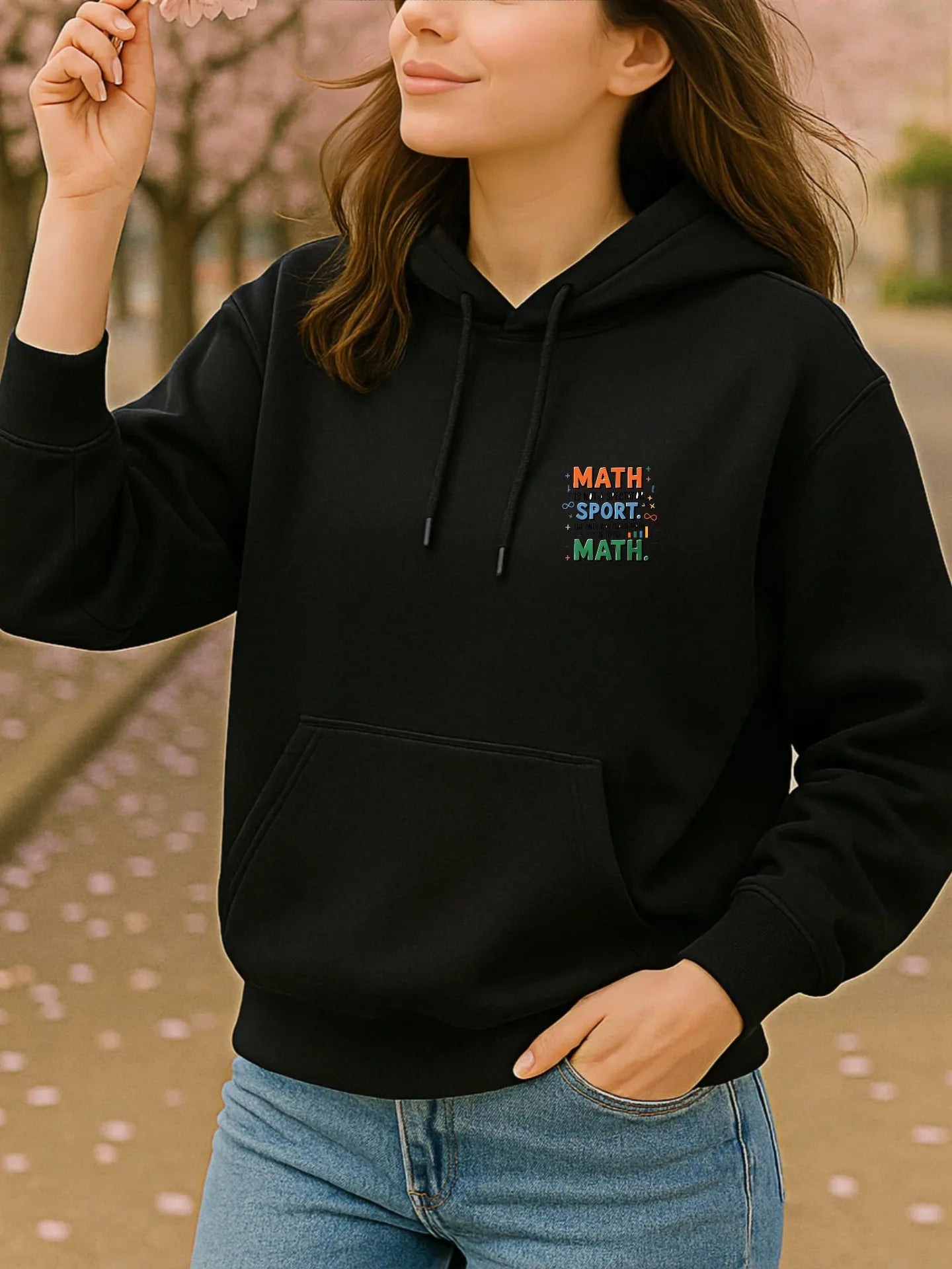Graphic Hoodie Women, Cute Print, Casual Aesthetic, Soft Fabric, Casual Everyday Wear, For Teens