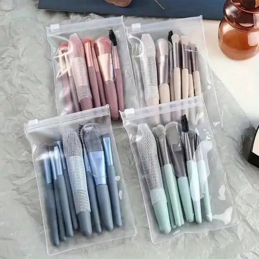 Portable Multipurpose Makeup Brush Set For Blush Eyeshadow And Concealer