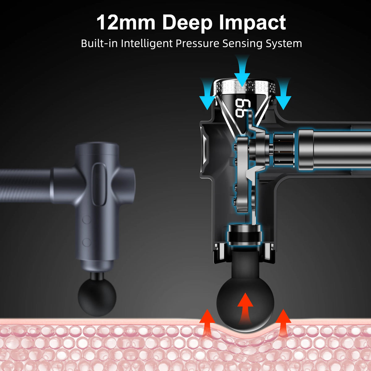 Leercon Portable Muscle Massage Gun For Deep Tissue Relief