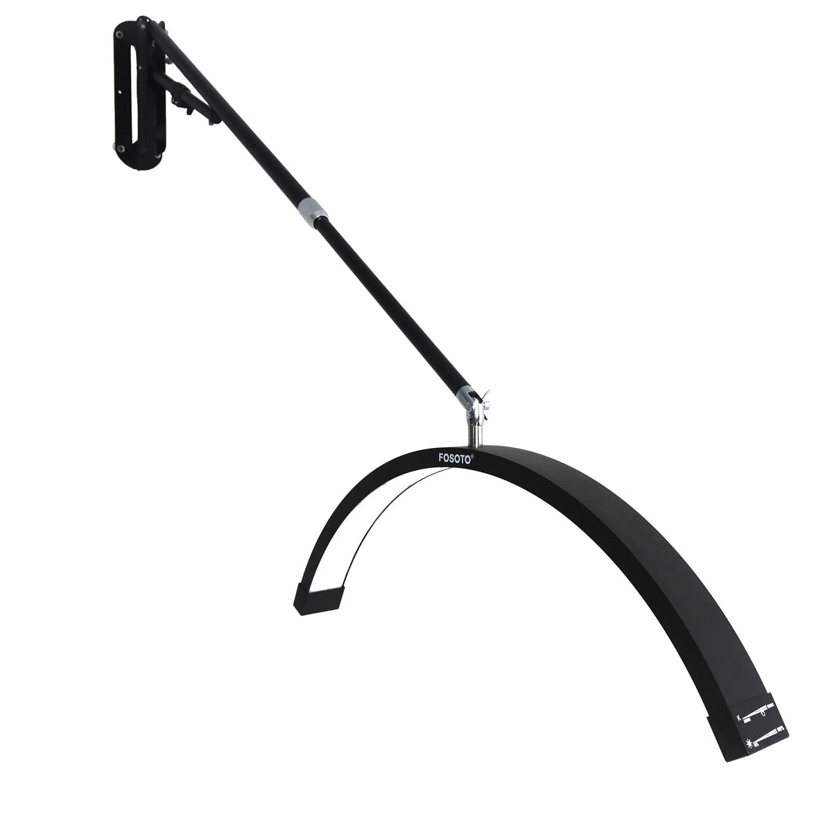 Fosoto Multi-Directional U-Shaped LED Wall Mounted Half Moon Lamp Beauty Salon Supplement Light Lashes Beauty Barbershop Nail