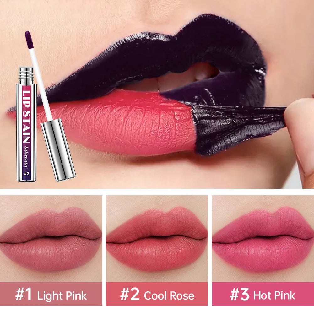 Lakerain Lip Gloss Peel And Stick Set, Long-Lasting Waterproof