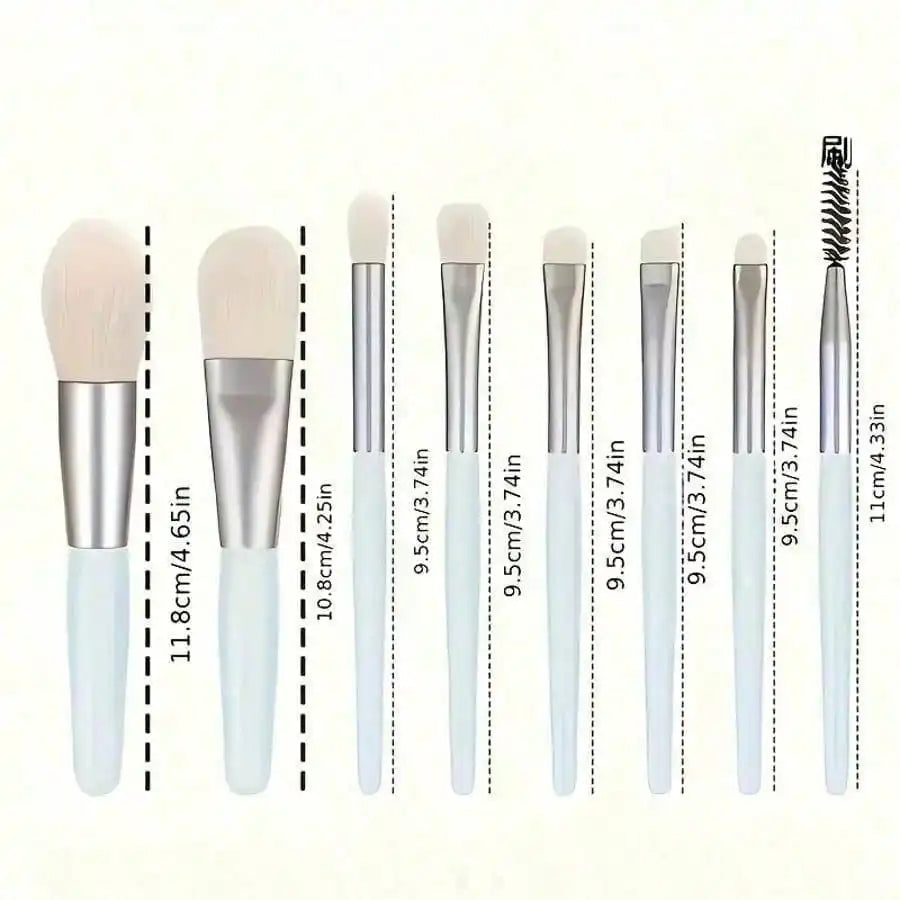 Portable Multipurpose Makeup Brush Set For Blush Eyeshadow And Concealer
