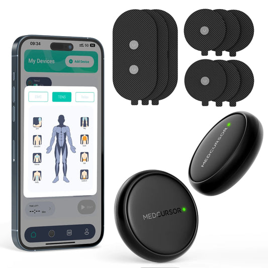 3-In-1 TENS EMS Unit Wireless Dual Channel Muscle Stimulator