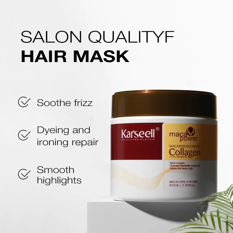 Karseell Collagen Hair Mask and Conditioner Travel Set