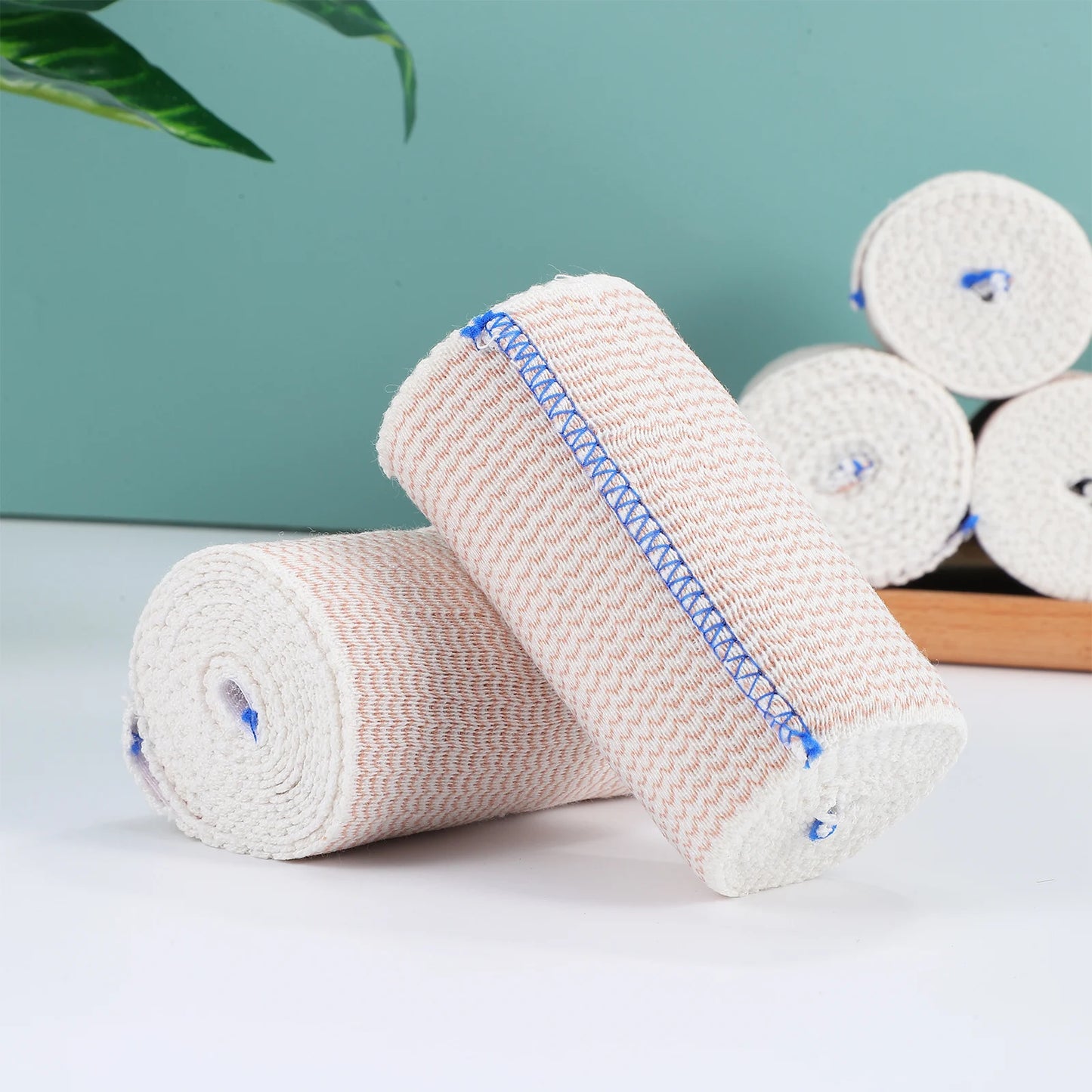 6 Rolls Elastic Bandage Sports Wraps Ace Wrap Stretch Bandage Wrap For Wrist Ankle Knee Legs Shoulder Feet
