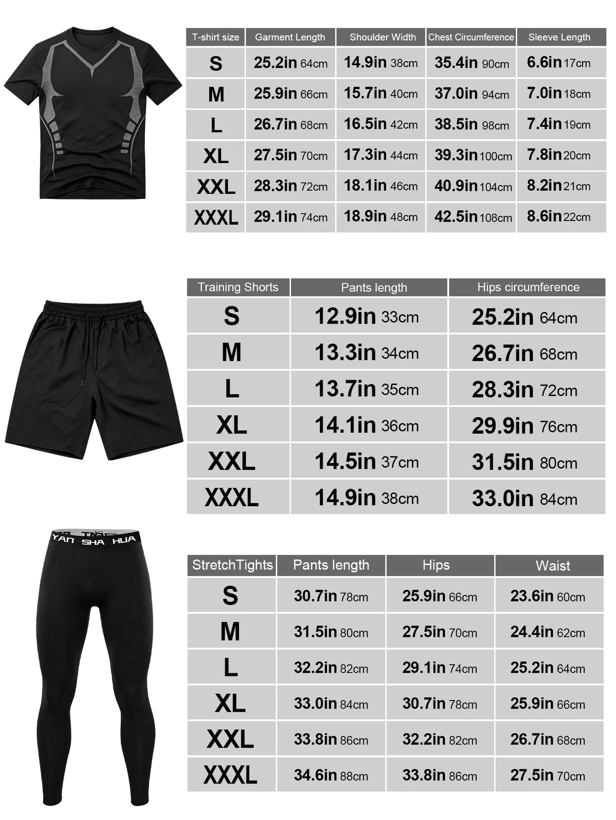 This Men's Four-Piece Tracksuit Includes A Zip-Up Hoodie, A Sports T-Shirt, Running Shorts, And Stretch Leggings. Made From Quick-Drying, Breathable, And Elastic Fabric, It's Perfect For Running And Workouts, Suitable For All
