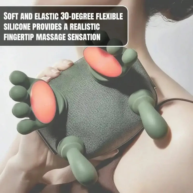 4D Shiatsu Neck And Shoulder Wireless Massager With Heat