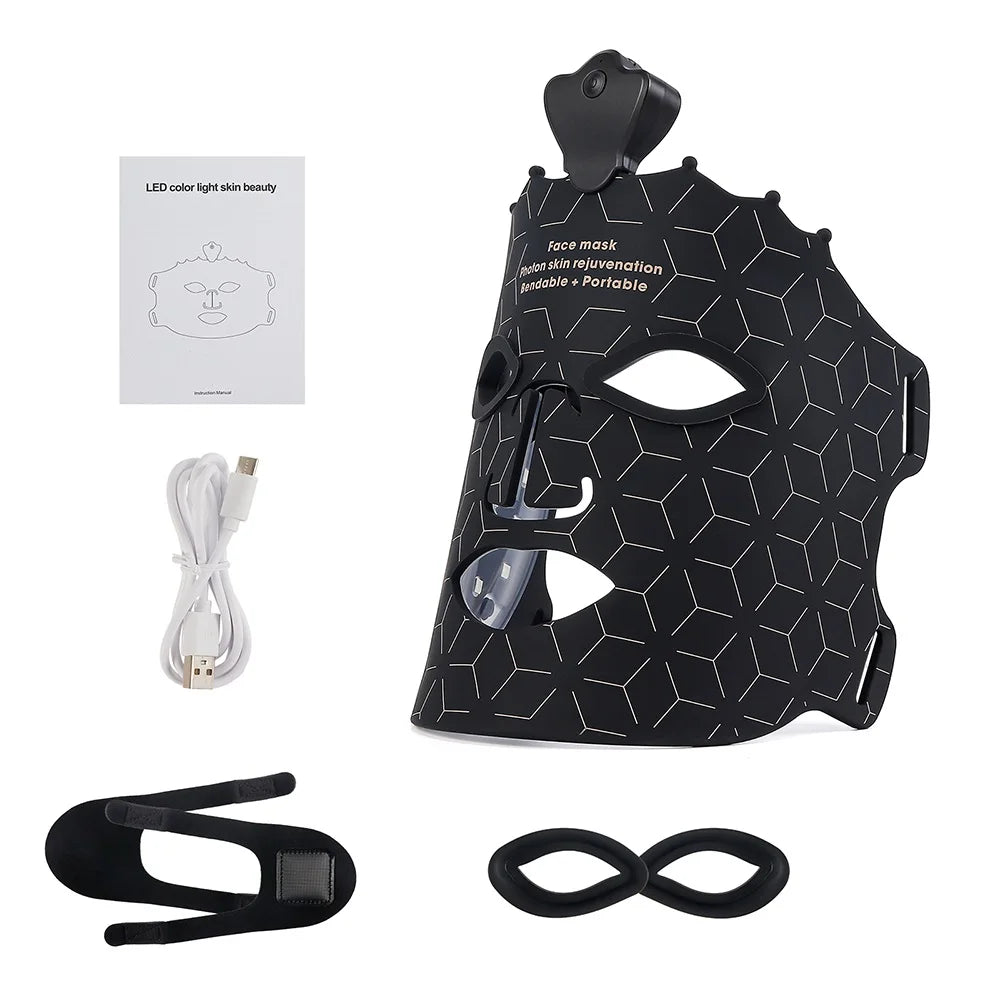 Foreverlily Silicone Led Face Mask For Photon Therapy Skin Repair