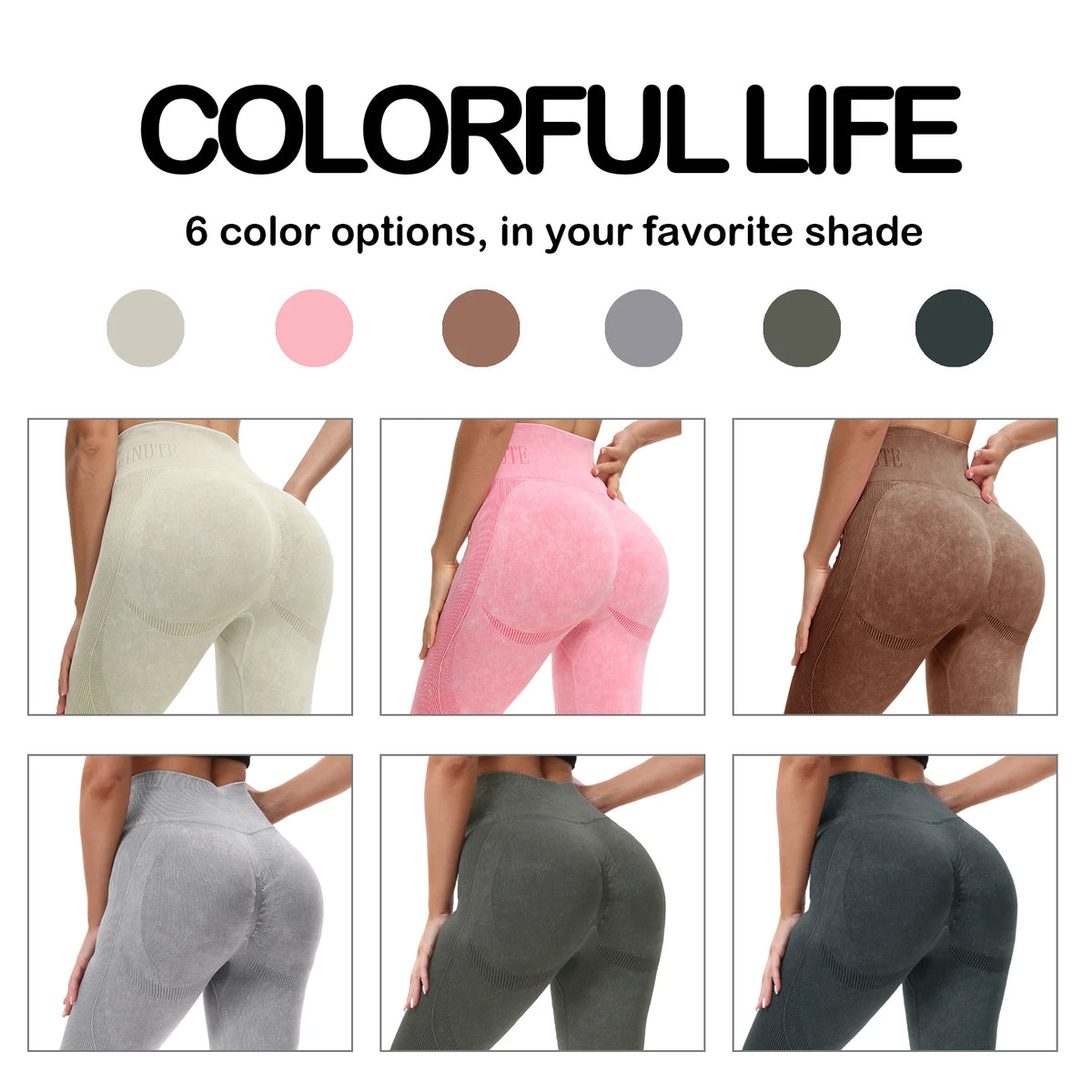 Women's High Waisted Seamless Butt Lifting Yoga Leggings for Fitness