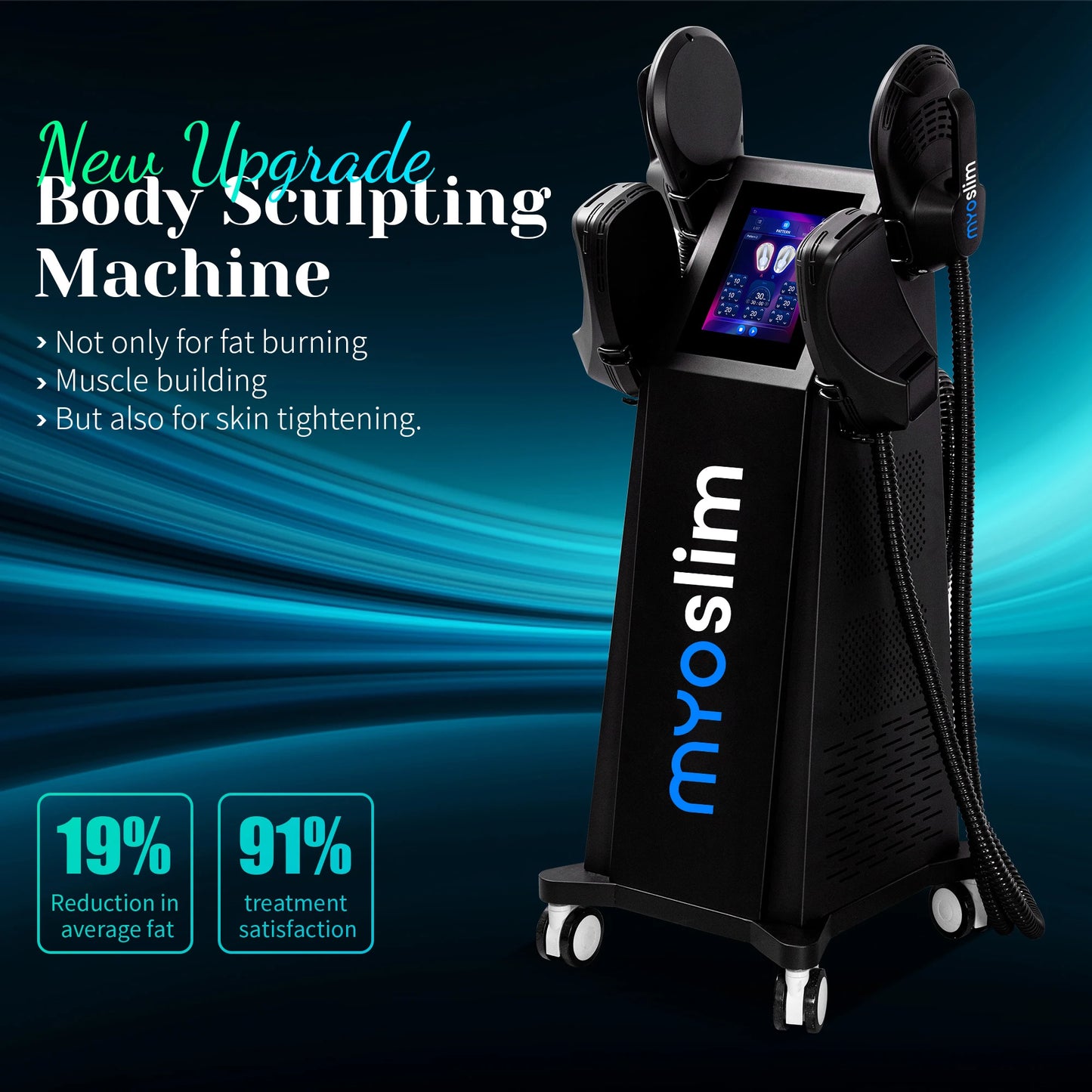 EMS RF MYOslim 6500W Body Slimming Sculpting Machine NEO Professional Equipment Build Muscle Fat Burning EMS Muscle Stimulator